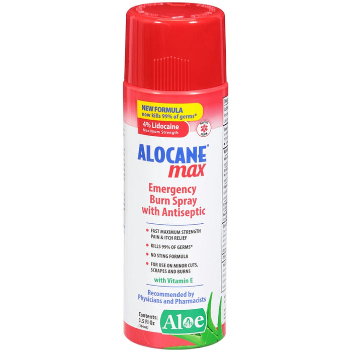 Alocane Max Emergency Burn Spray With Antiseptic 3.5 Fl Oz by Pasteur Pharmacy