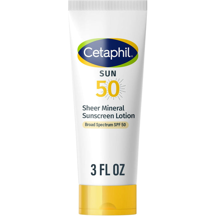Cetaphil Sun Broad Spectrum Spf 50 Sheer Mineral Sunscreen 3 Fl Oz by Pasteur Pharmacy