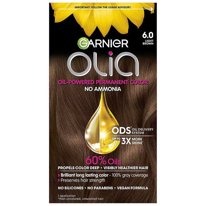 Garnier Olia Brilliant Color Light Brown Hair Color Kit by Pasteur Pharmacy