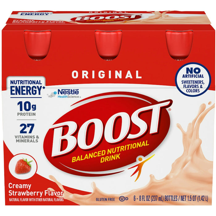 Boost High Protein Nutritional Drink, Very Strawberry, 20g of Protein, 8 fl oz Bottle, 6 Count by Pasteur Pharmacy