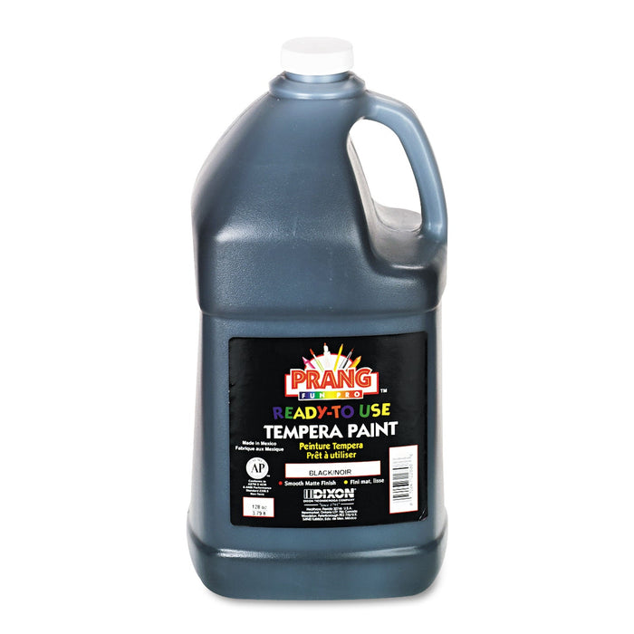 Prang Ready-to-Use Tempera Paint, Black, 1 gal Bottle