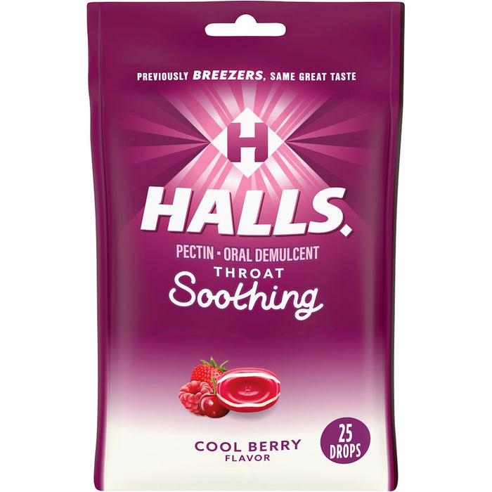 Halls Drops, Cool Berry Flavor, Throat Soothing by Pasteur Pharmacy