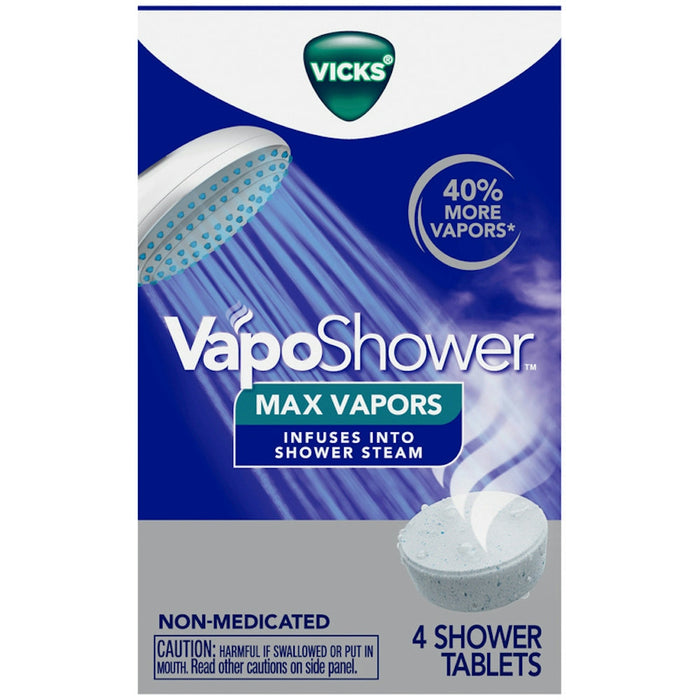 Vicks Vapors Shower Tablets – Max Strength (4 ct.) by Pasteur Pharmacy