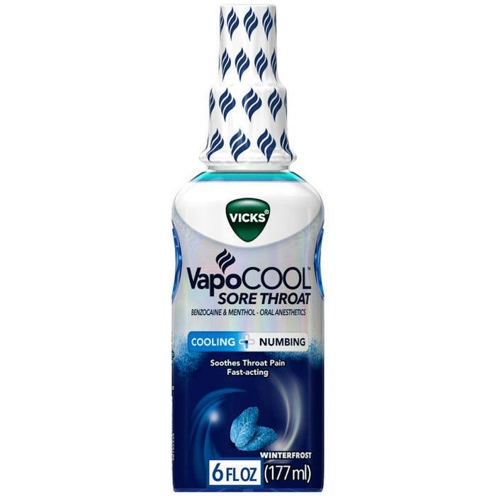 Vicks® VapoCool™ Sore Throat Cooling & Numbing Spray – Winterfrost (6 Fl Oz) by Pasteur Pharmacy