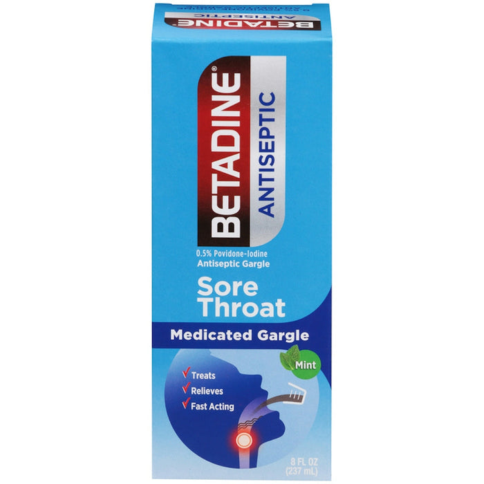 Betadine Antiseptic Sore Throat Gargle Mint by Pasteur Pharmacy
