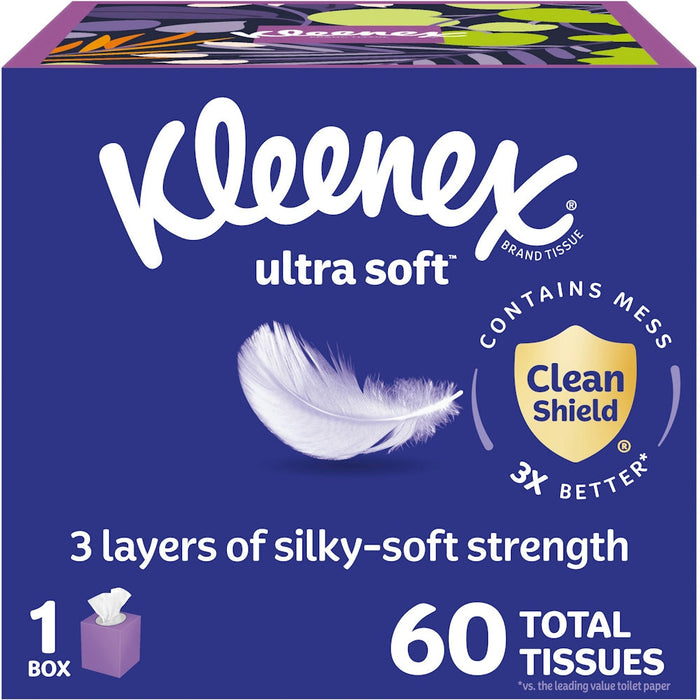 Kleenex Ultra Soft Facial Tissues Cube Box 3 Ply by Pasteur Pharmacy