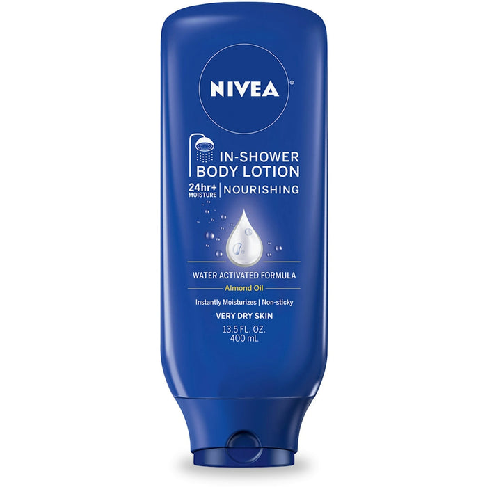 Nivea Nourishing Almond Oil In Shower Body Lotion 13.5 Fl. Oz. Bottle by Pasteur Pharmacy