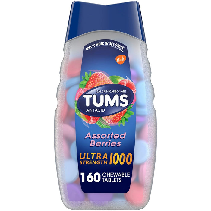 Tums® Ultra Strength 1000 Chewable Antacid – Assorted Berries Flavor by Pasteur Pharmacy