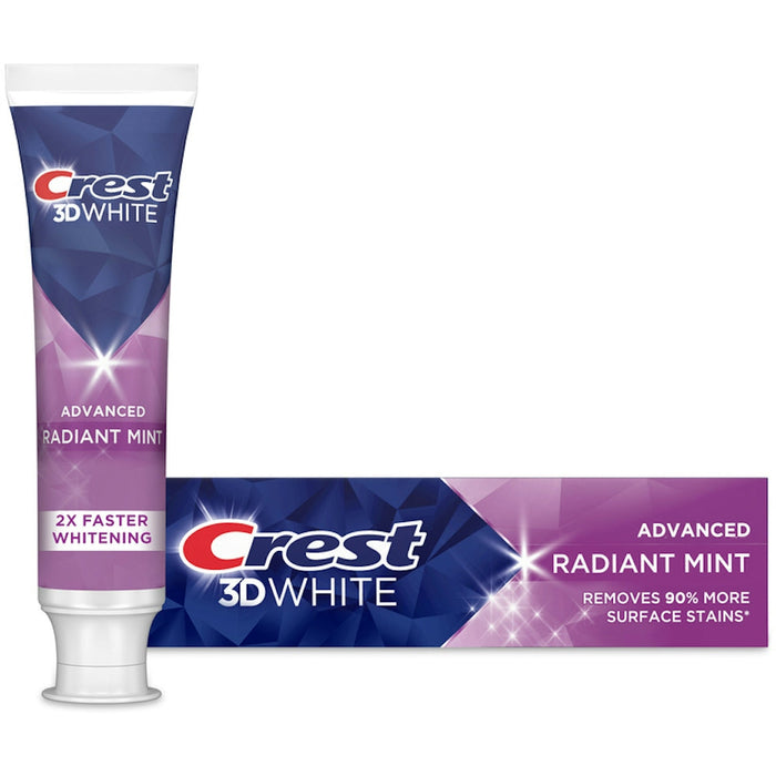 Crest 3D White Radiant Mint Teeth Whitening Toothpaste, Travel Size, 0.85 oz by Pasteur Pharmacy