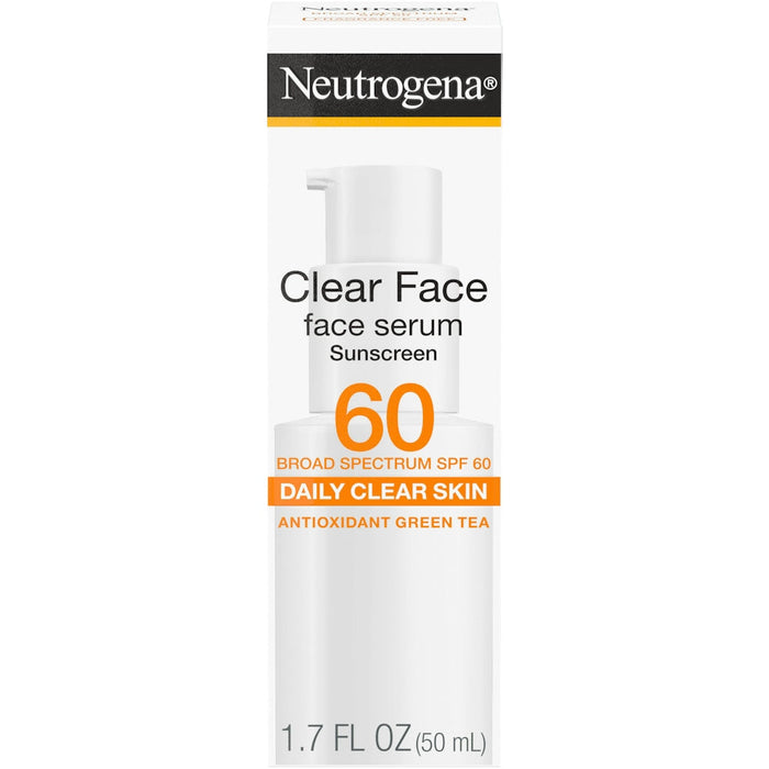 Neutrogena Clear Face Serum Sunscreen With Green Tea SPF 60+ 50ml by Pasteur Pharmacy