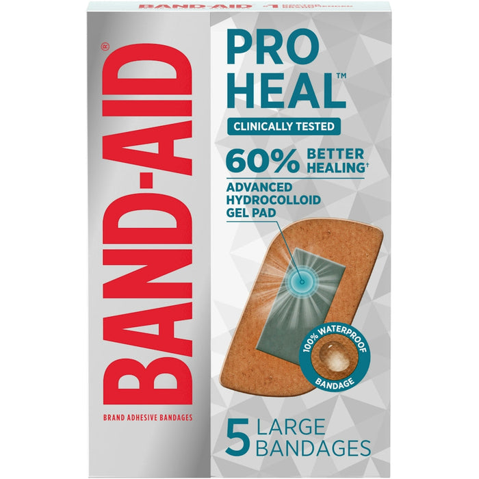 Band-Aid Brand Pro Heal Adhesive Bandages – Large (5 Count) by Pasteur Pharmacy