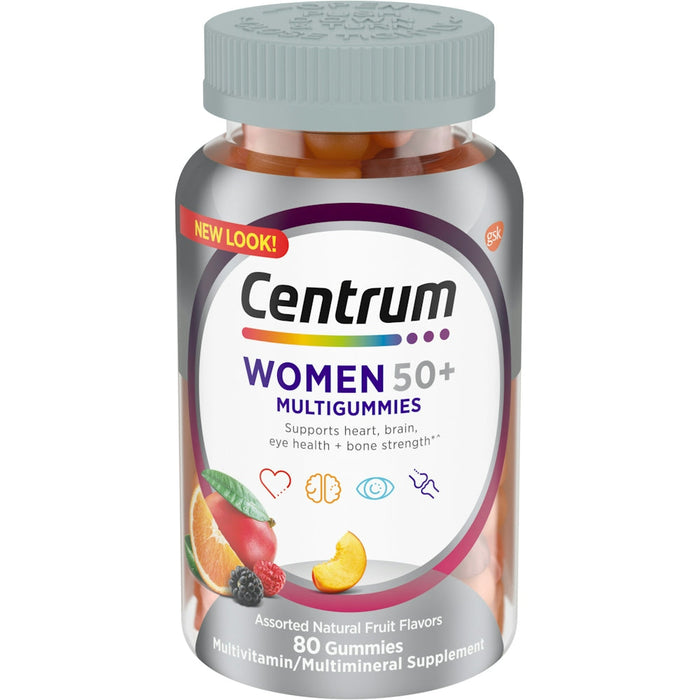 Centrum Multivitamin/Multimineral Supplement, Women 50+, Assorted Natural Fruit Flavors, Gummies by Pasteur Pharmacy