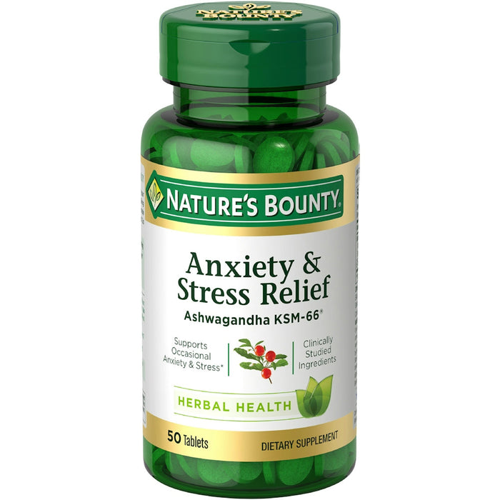 Nature's Bounty Anxiety & Stress Relief, Herbal Health, Tablets by Pasteur Pharmacy