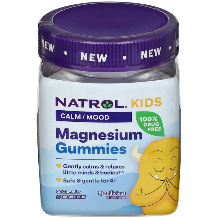 Natrol Kids Magnesium, Calm/Mood, Gummies, Razzilicious by Pasteur Pharmacy