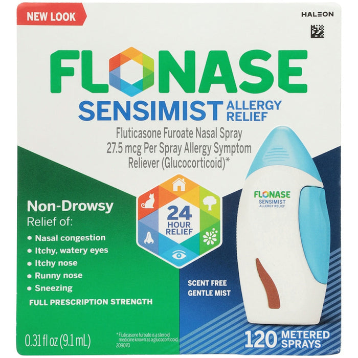 Flonase Allergy Relief, Full Prescription Strength, Non Drowsy, Nasal Spray 0.31 Fl Oz by Pasteur Pharmacy