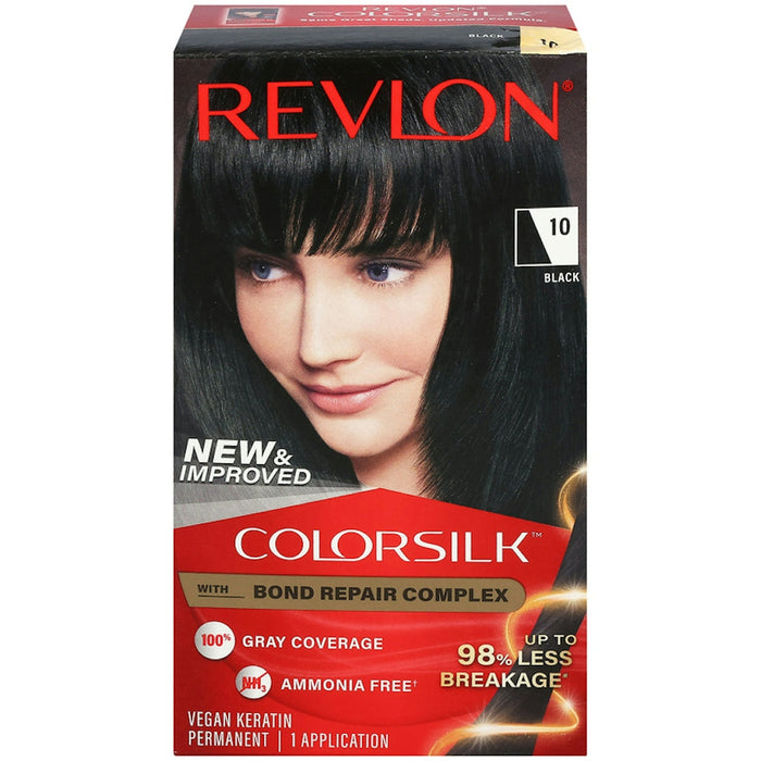 Revlon Beautiful Color Permanent Hair Color, 010 Black, 1 by Pasteur Pharmacy