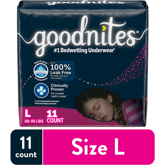 GoodNites Nighttime Briefs Girls 5 11Ct by Pasteur Pharmacy