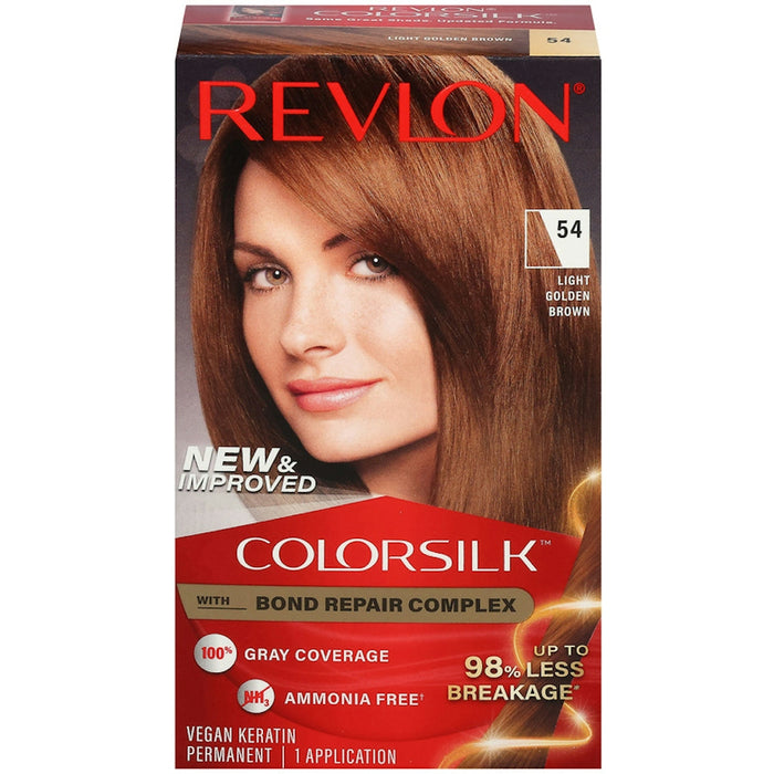 Revlon 54 Light Golden Brown Vegan Keratin Permanent Hair Color by Pasteur Pharmacy
