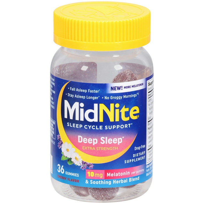 MidNite Deep Salep Extra Strength Melatonin 10Mg Gummies 36Ct by Pasteur Pharmacy