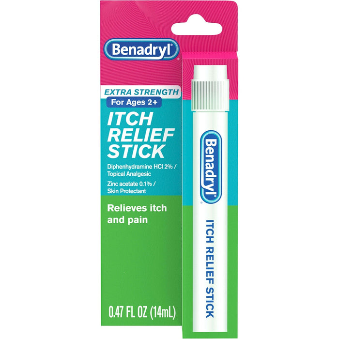Benadryl Extra Strength Itch Relief Stick - 0.47 oz - Topical Antihistamine & Analgesic by Pasteur Pharmacy