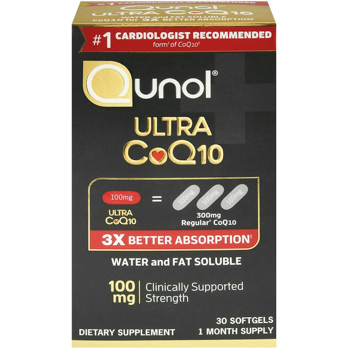 Qunol Ultra 100 Mg CoQ10 Dietary Supplement Softgels by Pasteur Pharmacy