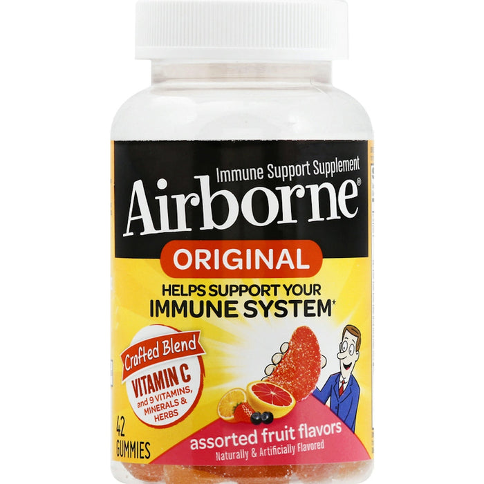 Airborne Gummies Original Immune Support Supplement Assorted Fruit Flavors by Pasteur Pharmacy