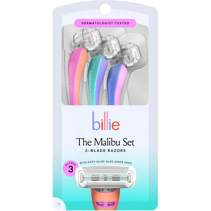 Billie Razors, Disposable, 3 Blade, Mix 1 by Pasteur Pharmacy