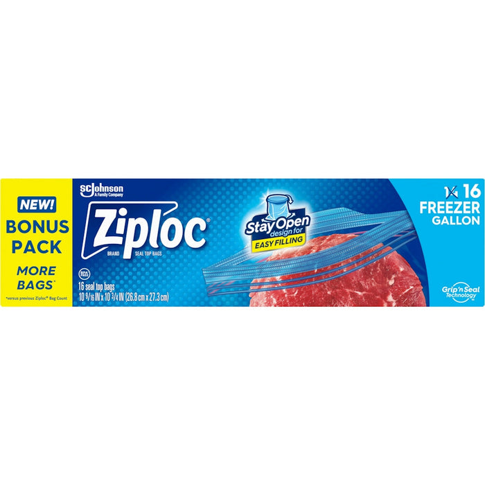 Ziploc Seal Top Bags, Freezer, Gallon, Bonus Pack by Pasteur Pharmacy