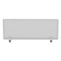 Alera Polycarbonate Privacy Panel, 47w x 0.5d x 18h, Silver/Clear