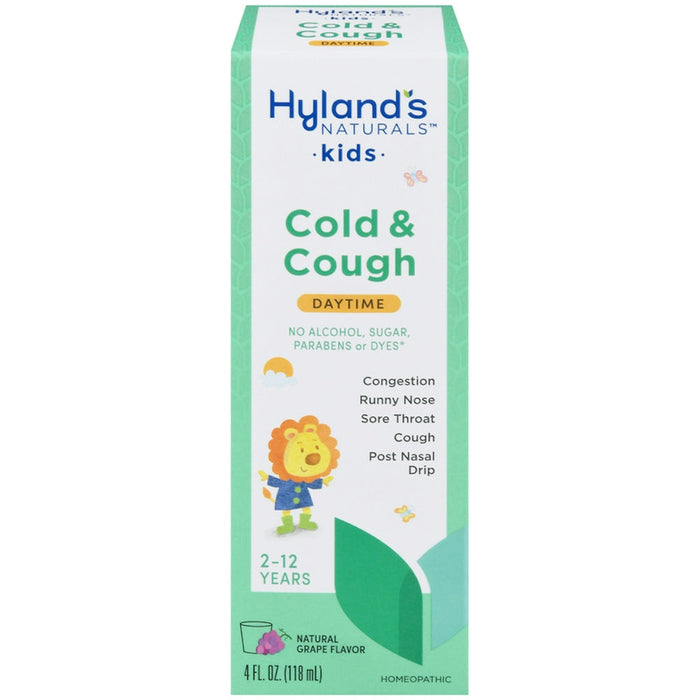 Hyland's Naturals Kids Daytime Natural Grape Flavor Cold & Cough 4 Fl Oz by Pasteur Pharmacy