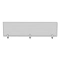 Alera Polycarbonate Privacy Panel, 65w x 0.5d x 18h, Silver/Clear