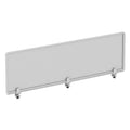 Alera Polycarbonate Privacy Panel, 65w x 0.5d x 18h, Silver/Clear