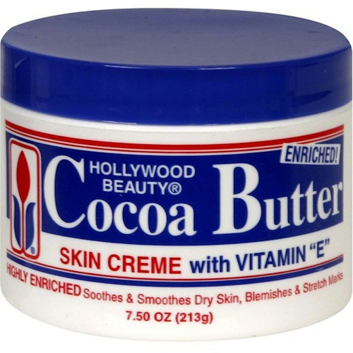 Hollywood Beauty Cocoa Butter Skin Cream with Vitamin E (7.5 oz) by Pasteur Pharmacy