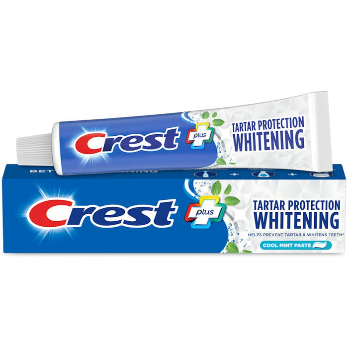 Crest Tartar Protection Whitening Fluoride Anticavity Cool Mint Paste Toothpaste 5.7 Oz by Pasteur Pharmacy