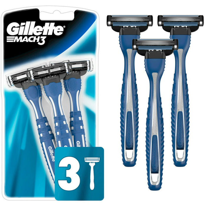 Gillette MACH3 Smooth Shave Disposable Razors 3 ct by Pasteur Pharmacy