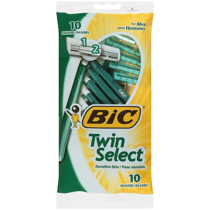 BIC Twin Select Sensitive Skin Men's Disposable Razors - 10 Count by Pasteur Pharmacy