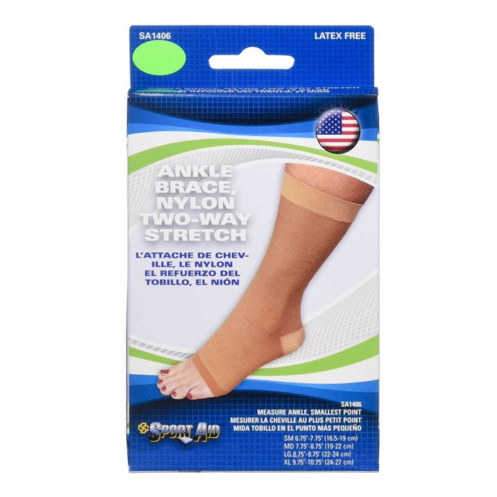 Sport Aid Ankle Brace Nylon Slip On Med by Pasteur Pharmacy
