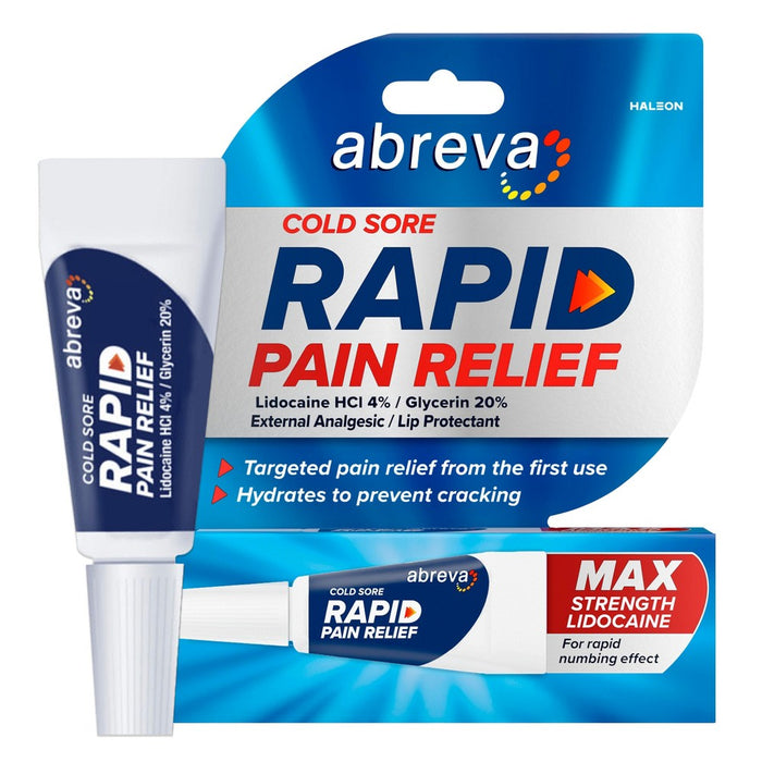 Abreva Cold Sore Rapid Relief Cream 0.11 Oz by Pasteur Pharmacy