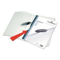 Durable Swingclip Clear Report Cover, Swing Clip, 8.5 x 11, Black Clip, 25/Box