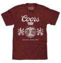Coors "Golden, Colorado" Logo T-Shirt - Red by Tee Luv