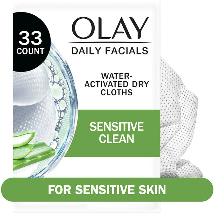 Olay Daily Facials Sensitive Clean Water Activated Dry Cloths by Pasteur Pharmacy