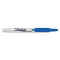 Sharpie Retractable Permanent Marker, Fine Bullet Tip, Blue