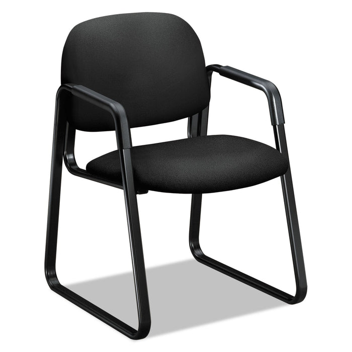 HON Solutions Seating 4000 Series Sled Base Guest Chair, 23.5" x 26" x 33", Black
