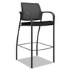 HON Ignition 2.0 Ilira-Stretch Mesh Back Cafe Height Stool, Supports Up to 300 lb, 31" Seat Height, Black