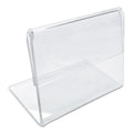 Universal Mini Table-Top Sign, 1.5 x 2, Clear