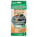 Ticonderoga EnviroStiks Pencil, HB (#2), Black Lead, Natural Woodgrain Barrel, Dozen