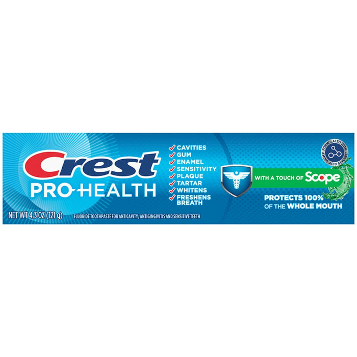Crest Pro Health Toothpaste Plus Scope, Mint, 4.3 Oz by Pasteur Pharmacy