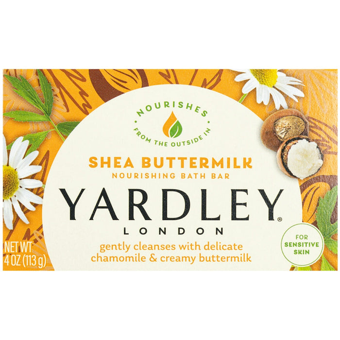 Yardley London Shea Buttermilk Sensitive Skin Bath Bar Soap by Pasteur Pharmacy