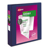 Avery Durable View Binder with DuraHinge and Slant Rings, 3 Rings, 1.5" Capacity, 11 x 8.5, Blue