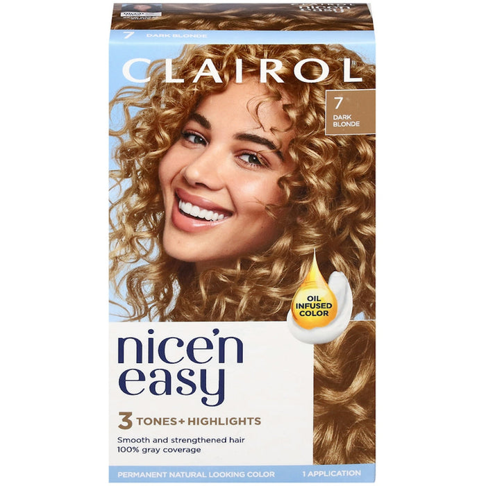 Clairol Nice N Easy Permanent Hair Color, 7 Dark Blonde by Pasteur Pharmacy